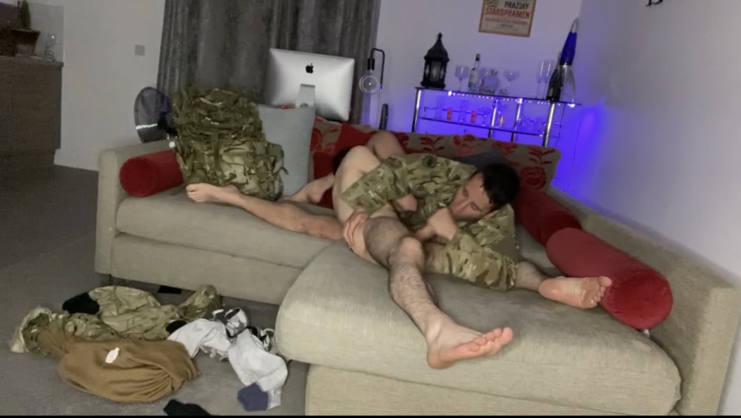 Gay twink needs military cum