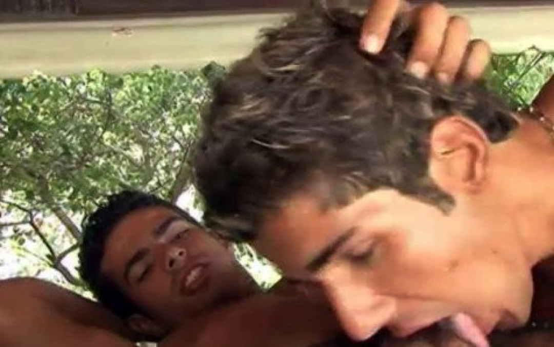 Young gay cum eater from Brazil