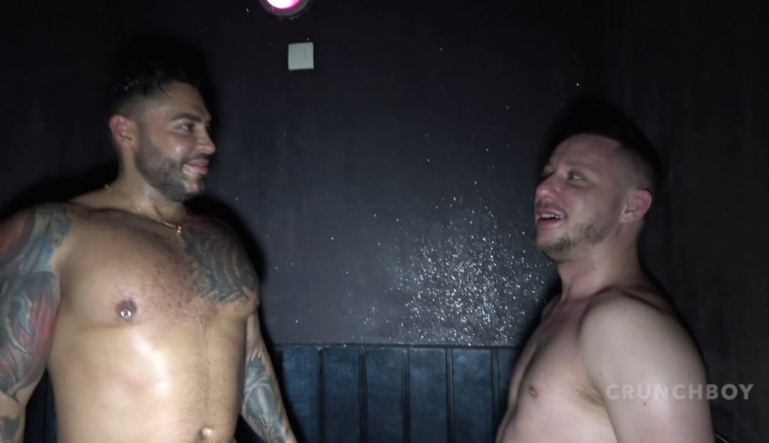 Vincent fucked by Viktor ROM at the Glory Holes space of the Koncept Sauna in Montpellier