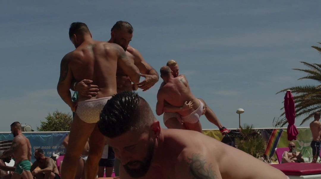 Gay wrestling show turns into orgy