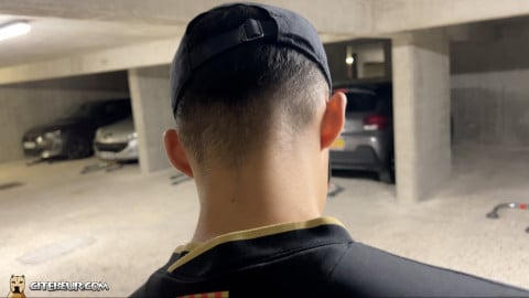jeune beur gay suce un rebeu hétéro dans un parking   14