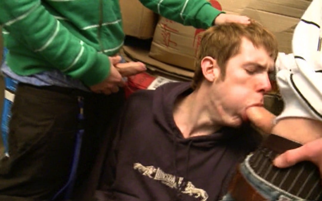 5 rascals' loads in the boy's mouth