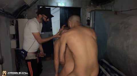 tournante gay dans la cave avec arabes tbm   20