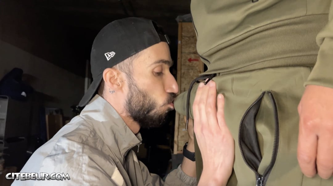 Big Arab Cock Deepthroated by Submissive Twink in the Hood