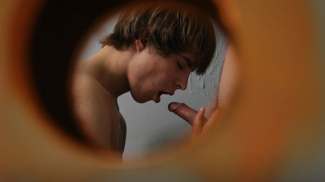 Glory holes make the gay twinks super horny