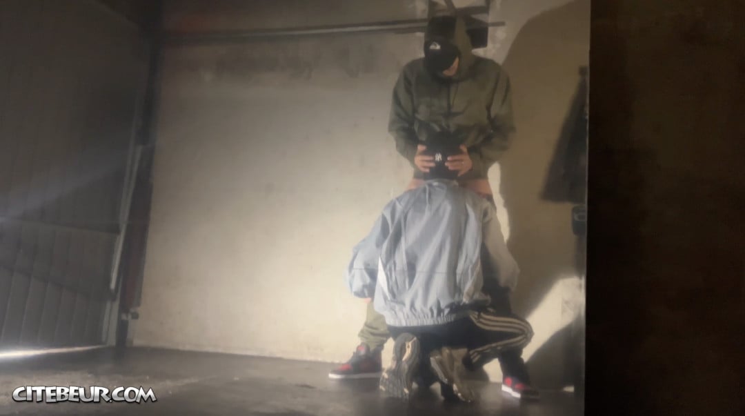 Big Arab Cock Deepthroated by Submissive Twink in the Hood