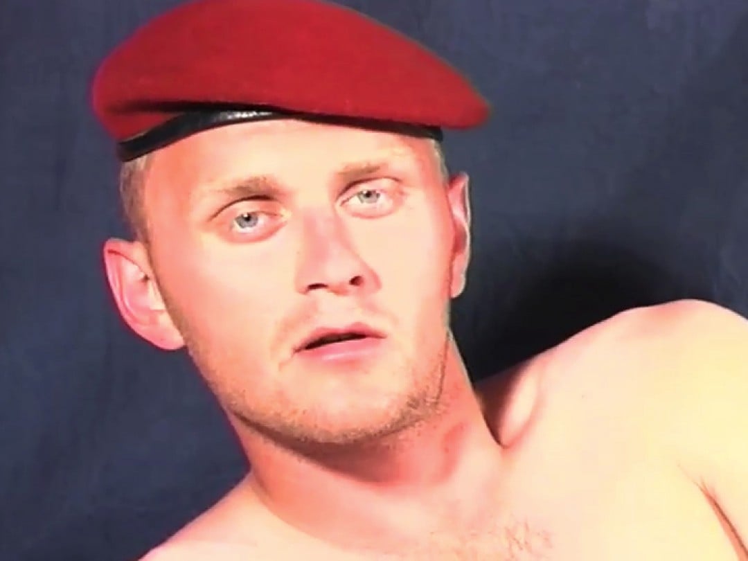 Sasha, in the army for cock