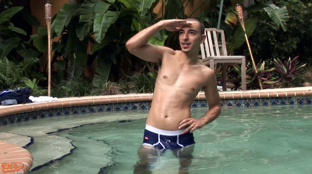 Swimming and jerking off