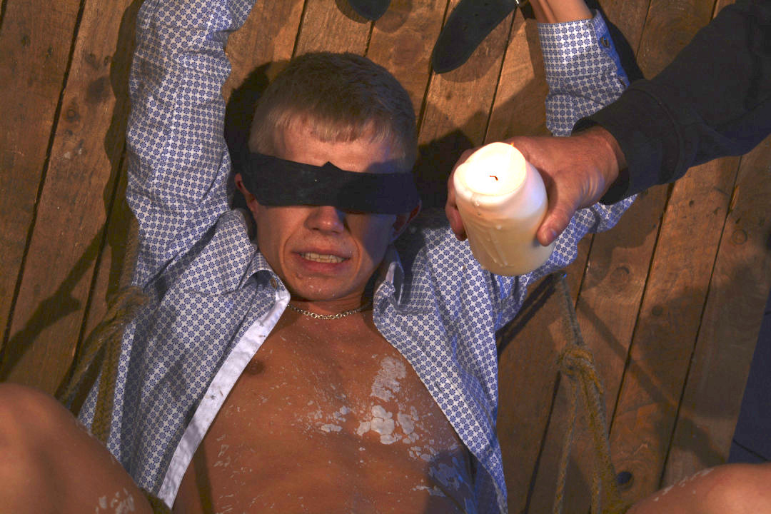Candle Wax Gay Porn for the slave