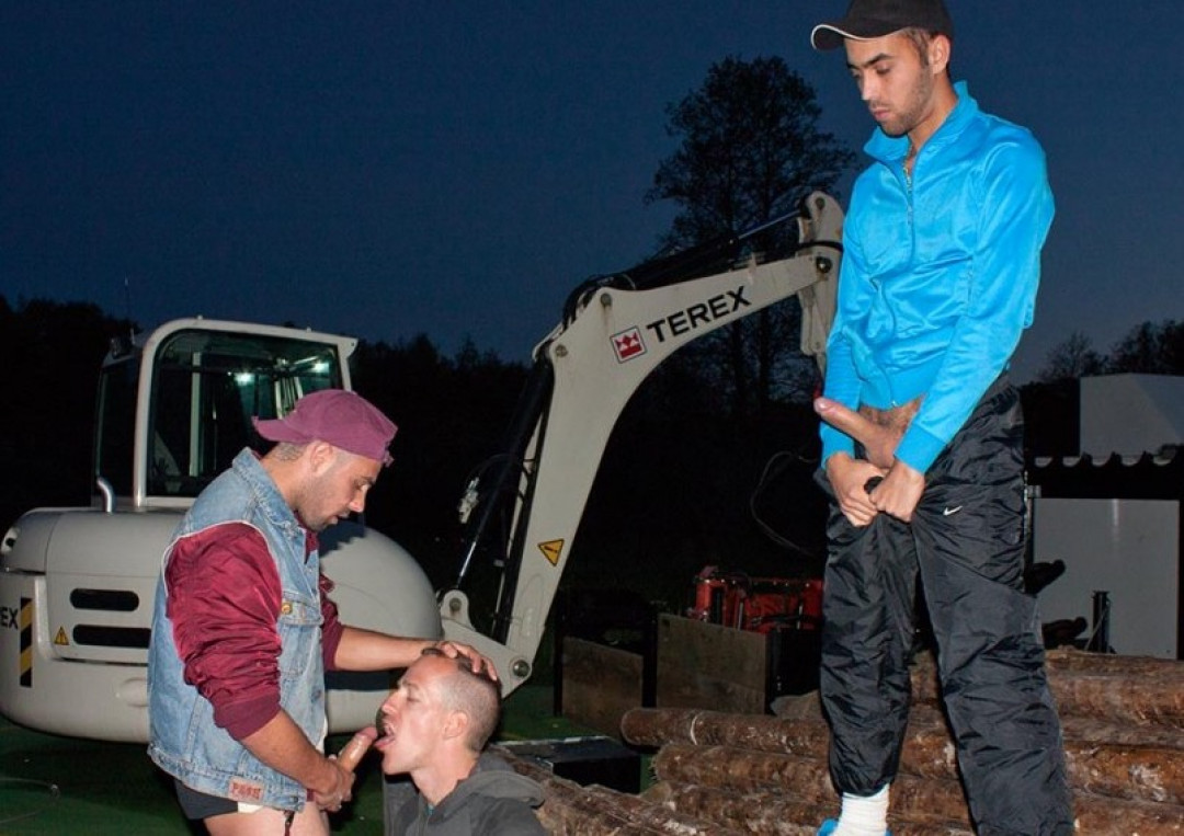 Hunted out and stud-humped by two big dick buddies