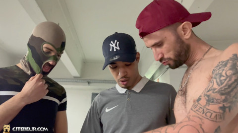 Touze sur le parking 3 mecs de cite gay5